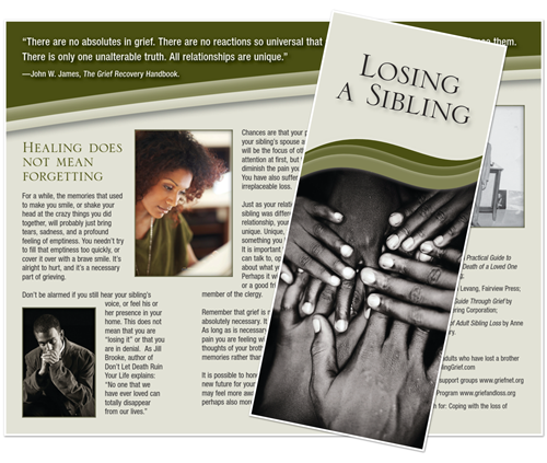 Grief Brochure - Losing a Sibling (Tribute)